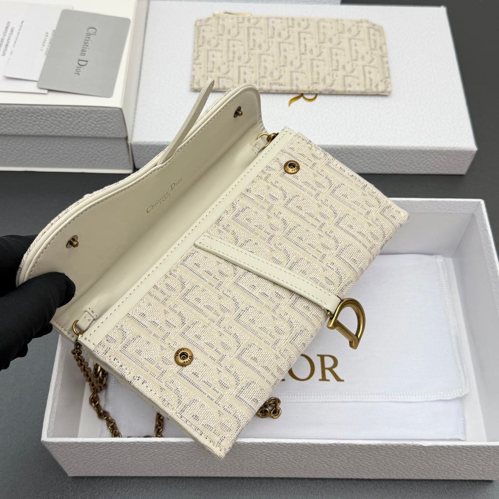 Сумка через плече Dior Saddle з текстилю й натуральної шкіри — фото 6