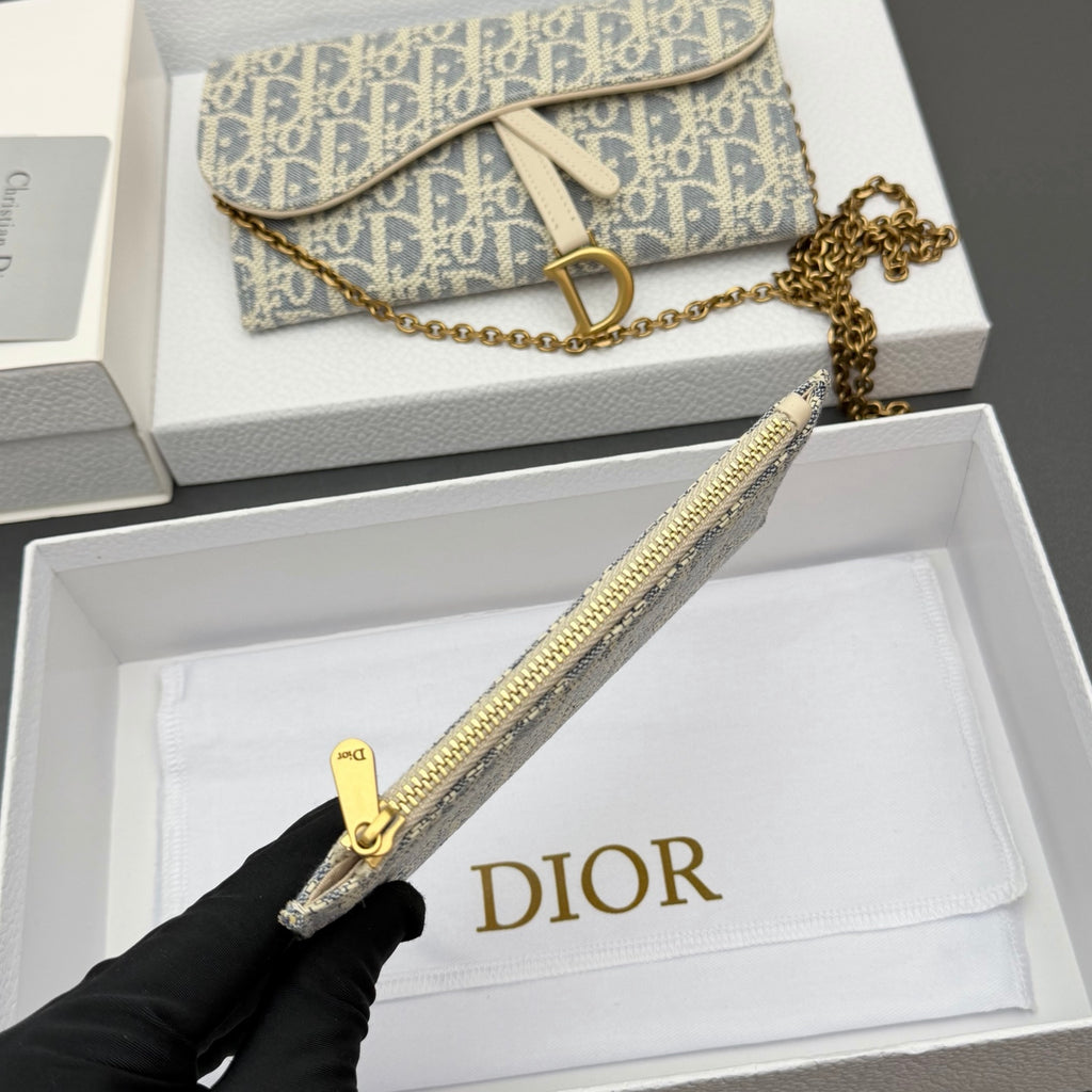 Сумка через плече Dior Saddle з текстилю й натуральної шкіри — фото 9