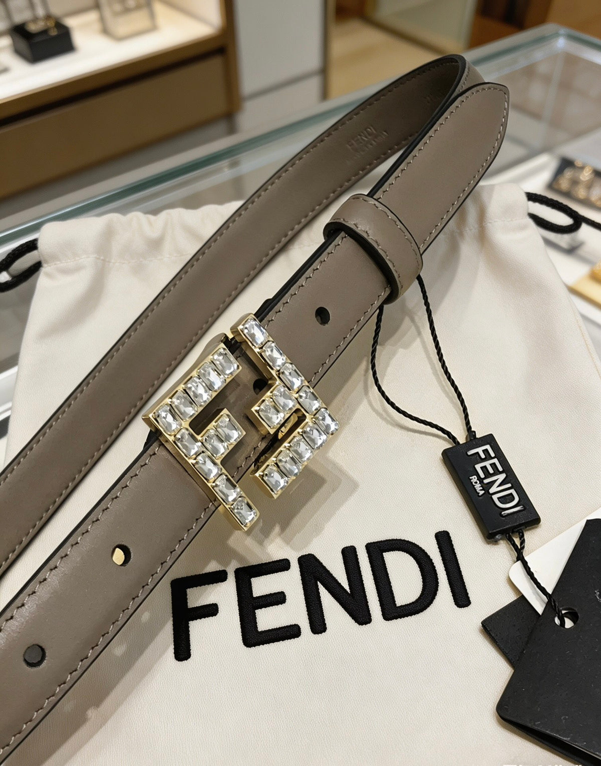 Ремінь Fendi з натуральної шкіри — фото 6