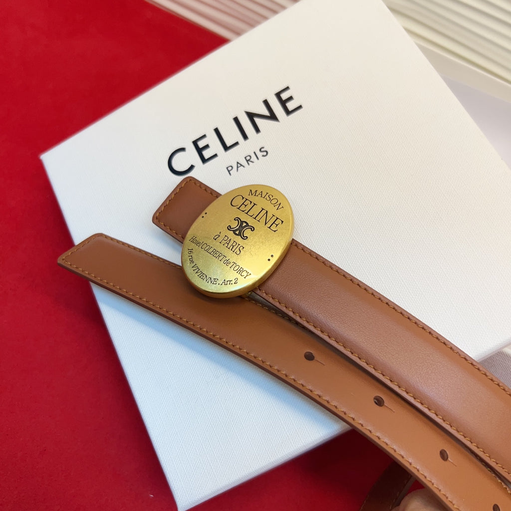 Ремінь Celine з натуральної шкіри теляти — фото 2