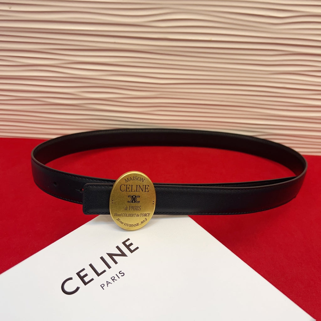 Ремінь Celine з натуральної шкіри теляти — фото 2