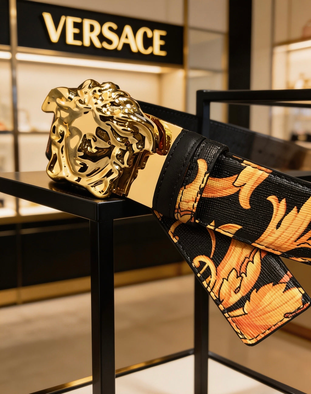 Ремінь Versace з натуральної шкіри теляти — фото 2