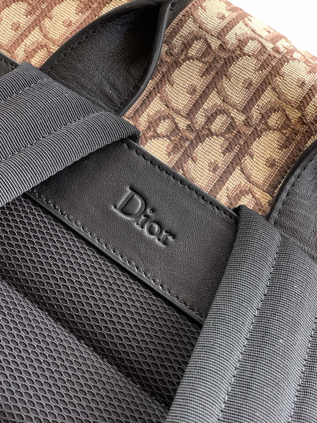 Рюкзак Dior Jett з текстилю, коричневий — фото 6