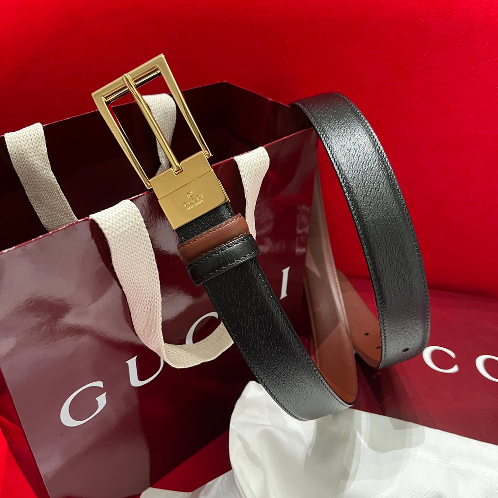 Ремінь Gucci з натуральної свинячої шкіри — фото 3