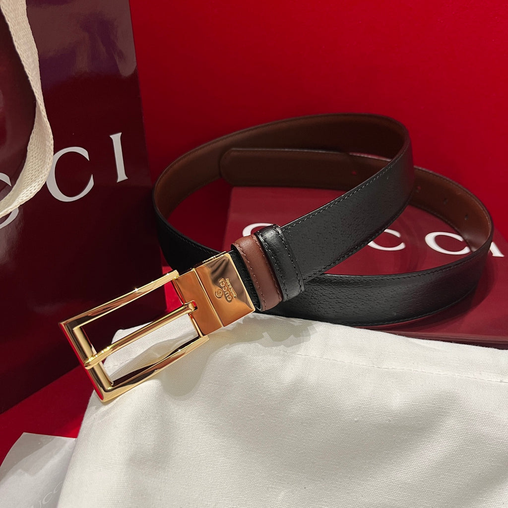 Ремінь Gucci з натуральної свинячої шкіри — фото 5