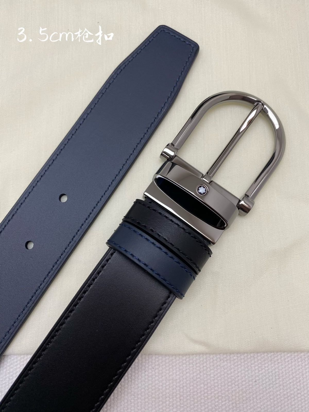 Ремінь Montblanc з натуральної шкіри