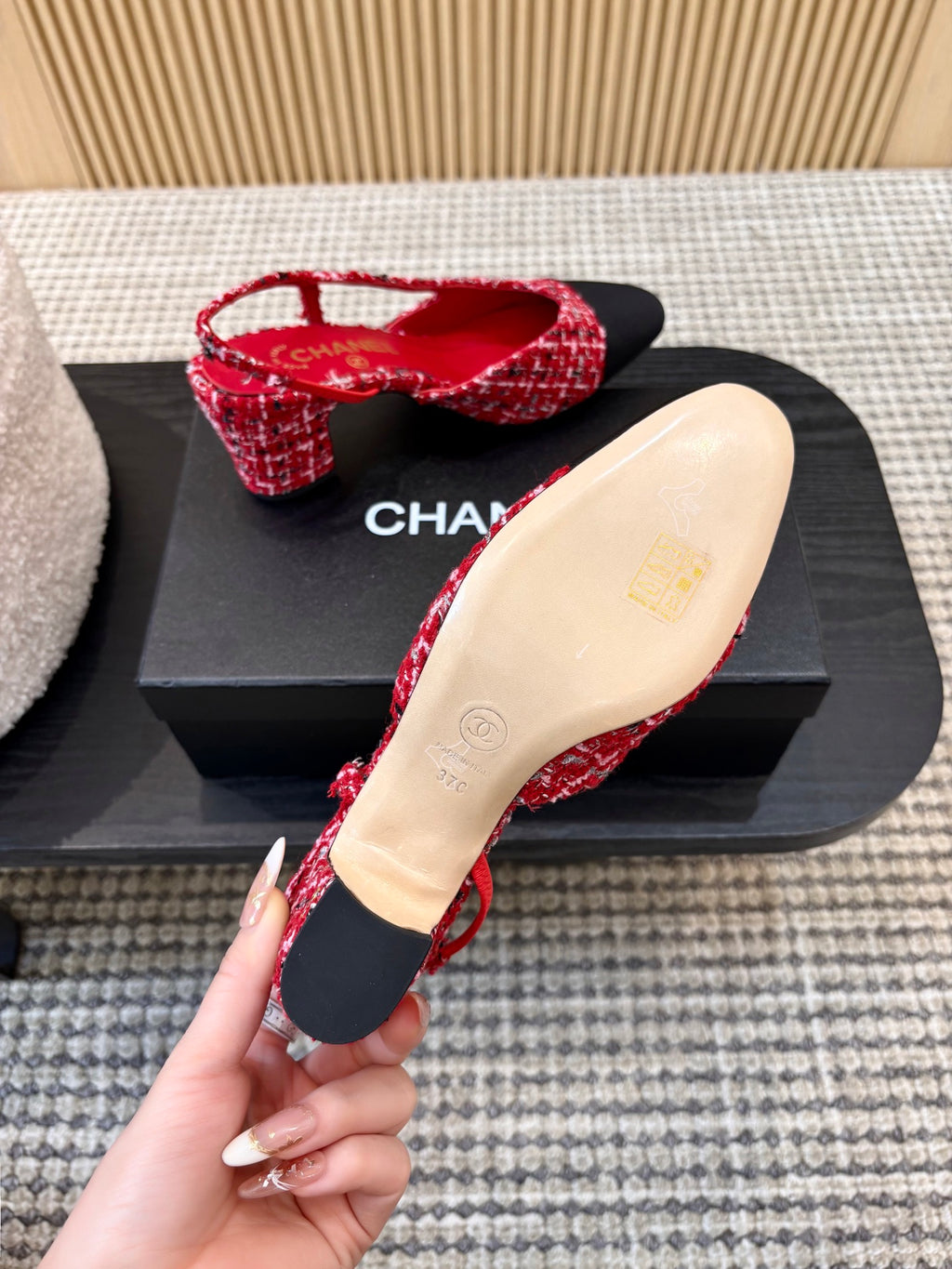 Жіночі зручні шкіряні сандалі Chanel Ballet