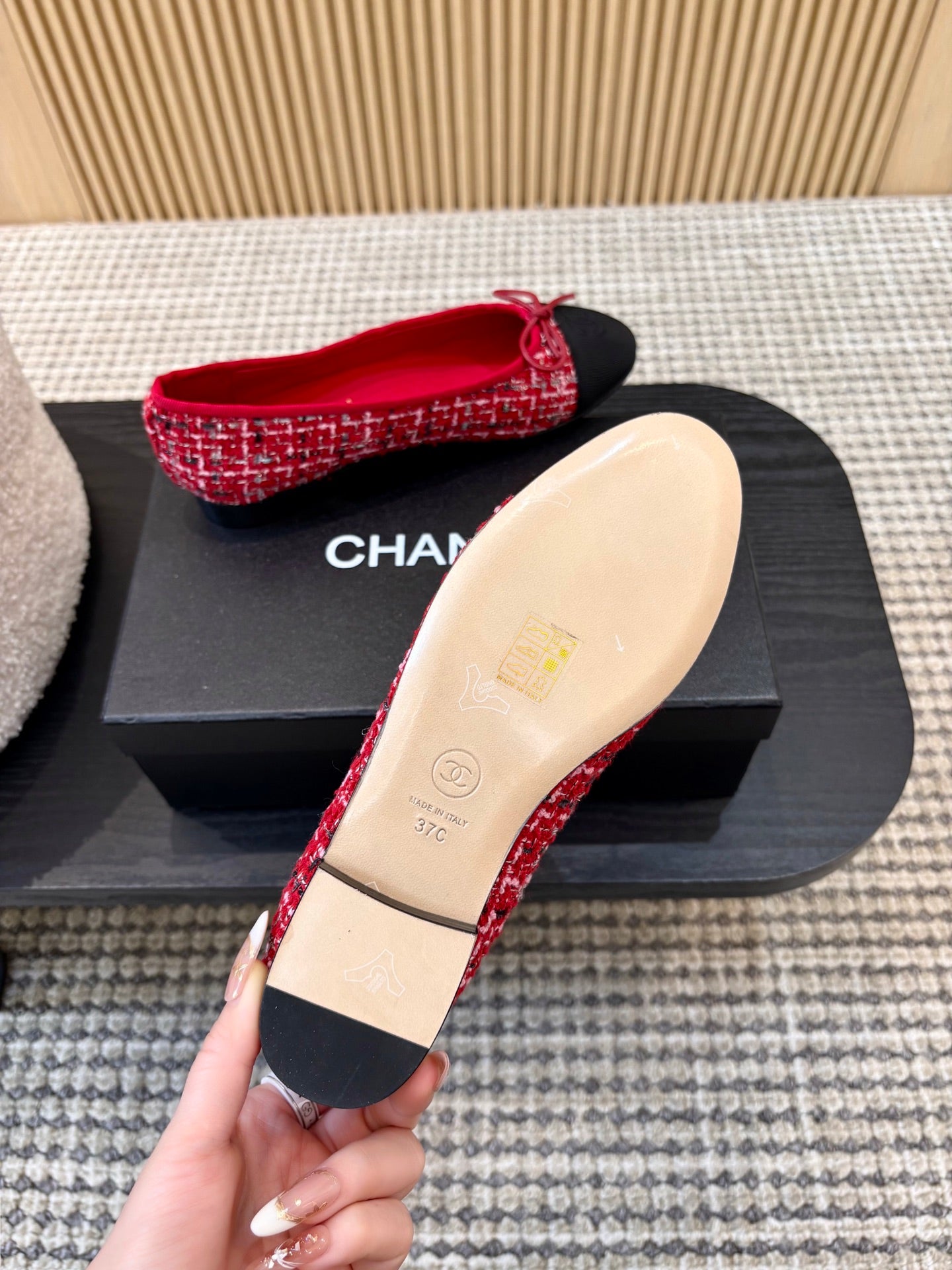 Жіночі зручні шкіряні сандалі Chanel Ballet