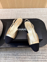 Жіночі зручні шкіряні сандалі Chanel Ballet