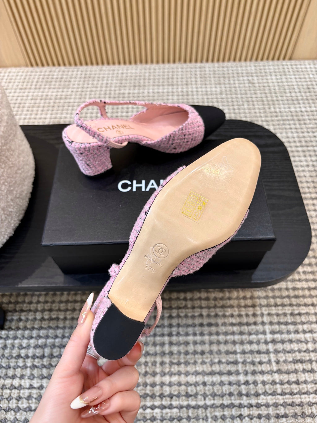 Жіночі зручні шкіряні сандалі Chanel Ballet