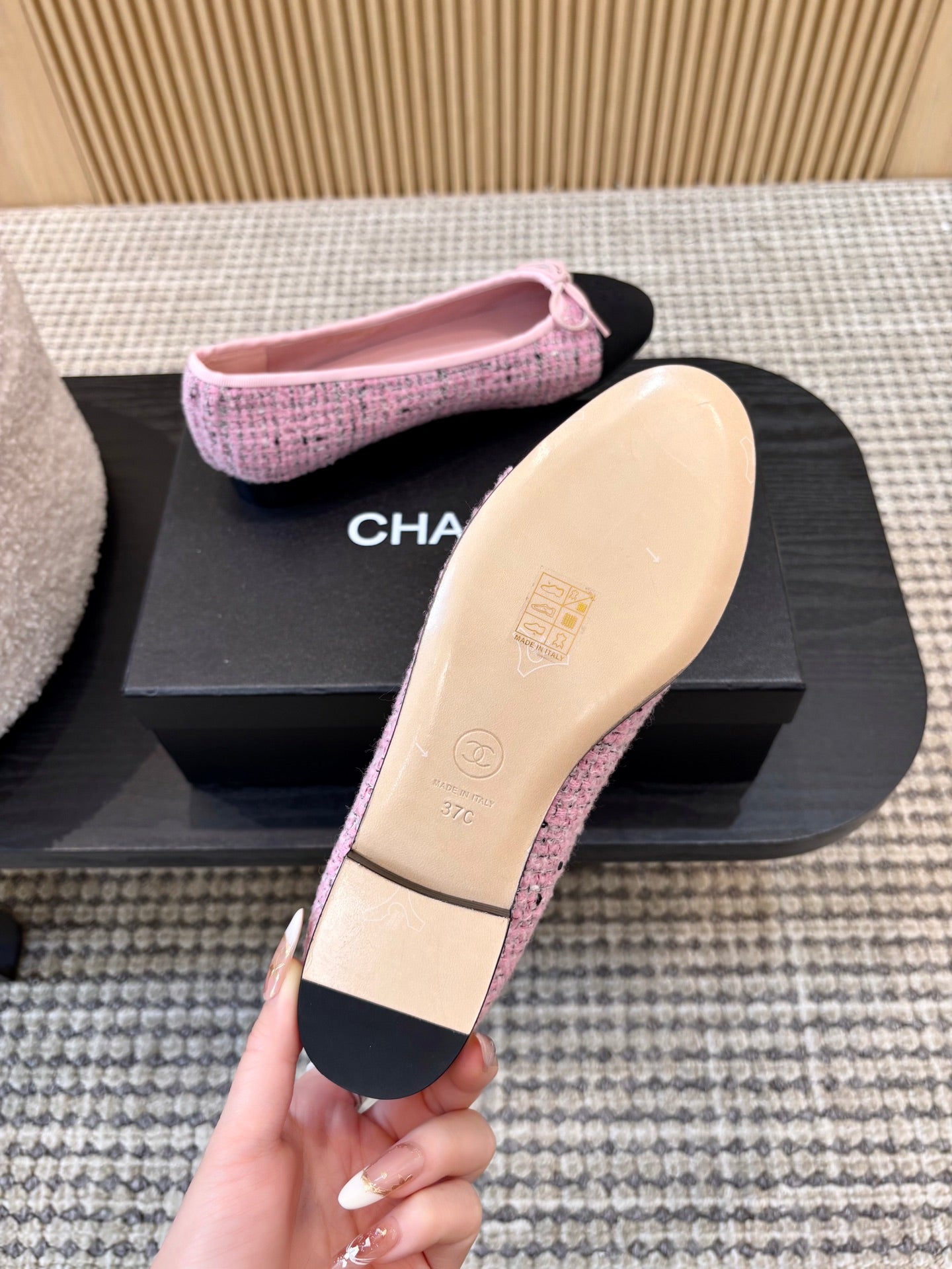 Жіночі зручні шкіряні сандалі Chanel Ballet