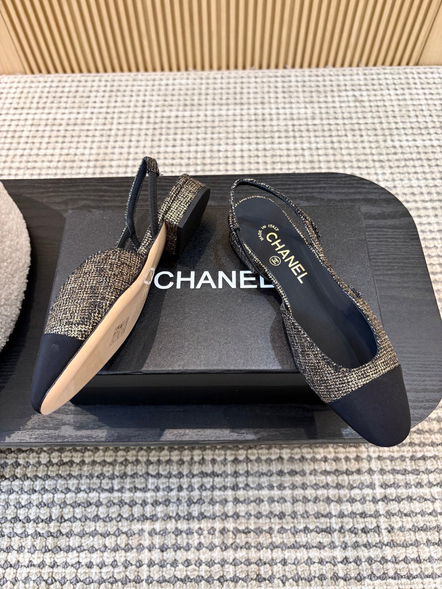 Жіночі зручні шкіряні сандалі Chanel Ballet