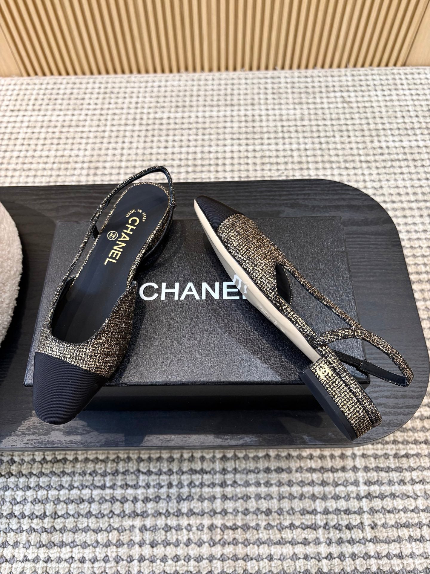 Жіночі зручні шкіряні сандалі Chanel Ballet