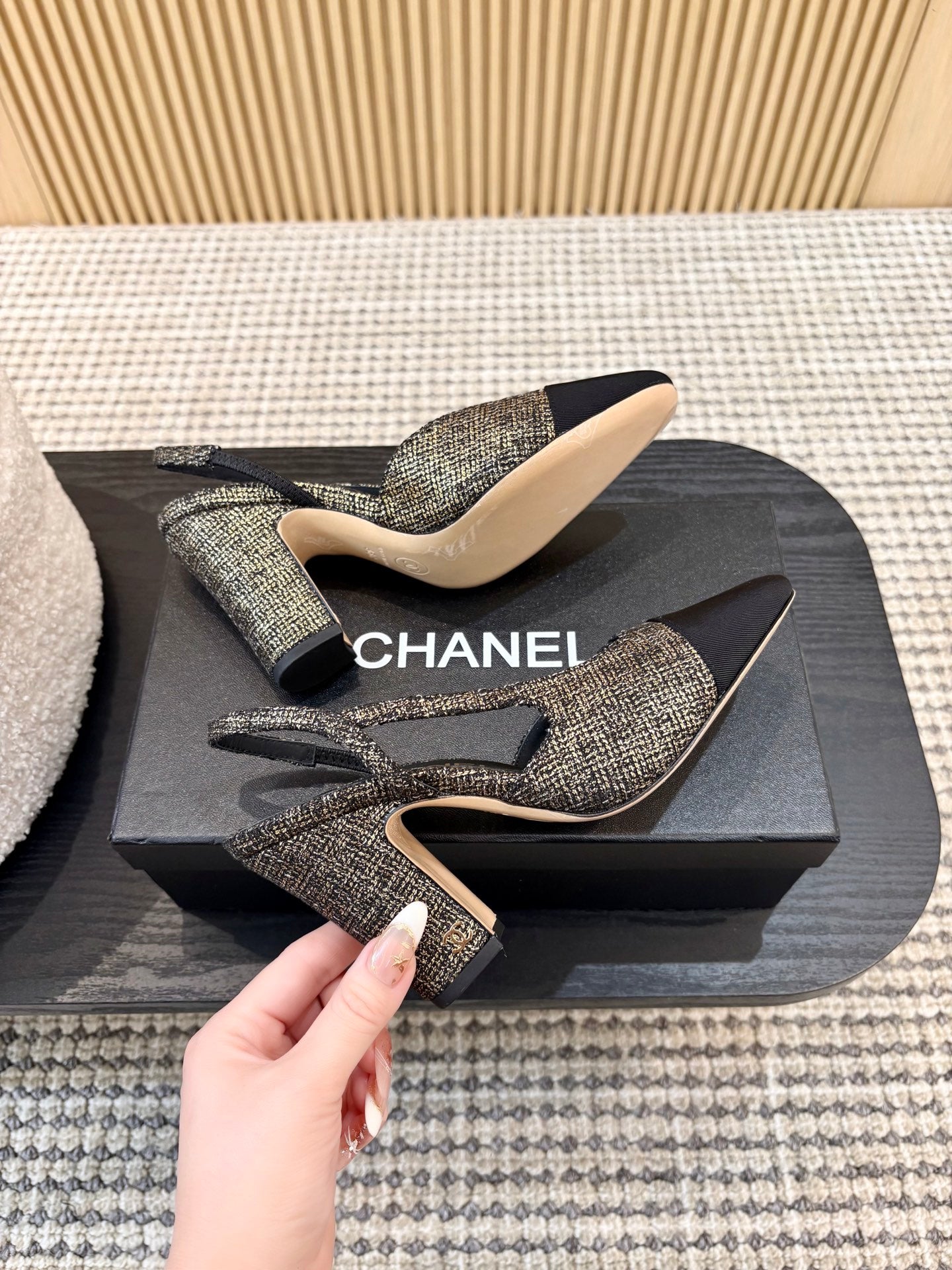 Жіночі зручні шкіряні сандалі Chanel Ballet