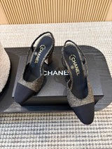 Жіночі зручні шкіряні сандалі Chanel Ballet
