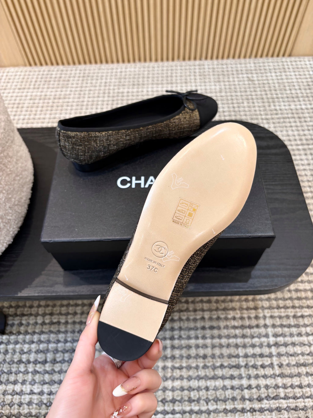 Жіночі зручні шкіряні сандалі Chanel Ballet