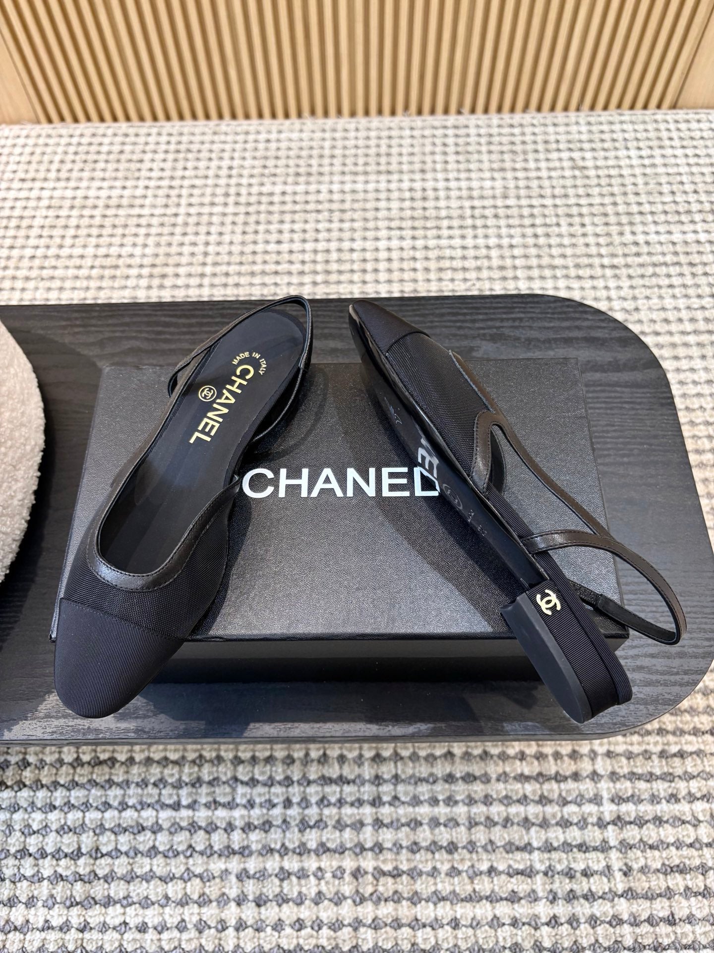 Жіночі зручні шкіряні сандалі Chanel Ballet