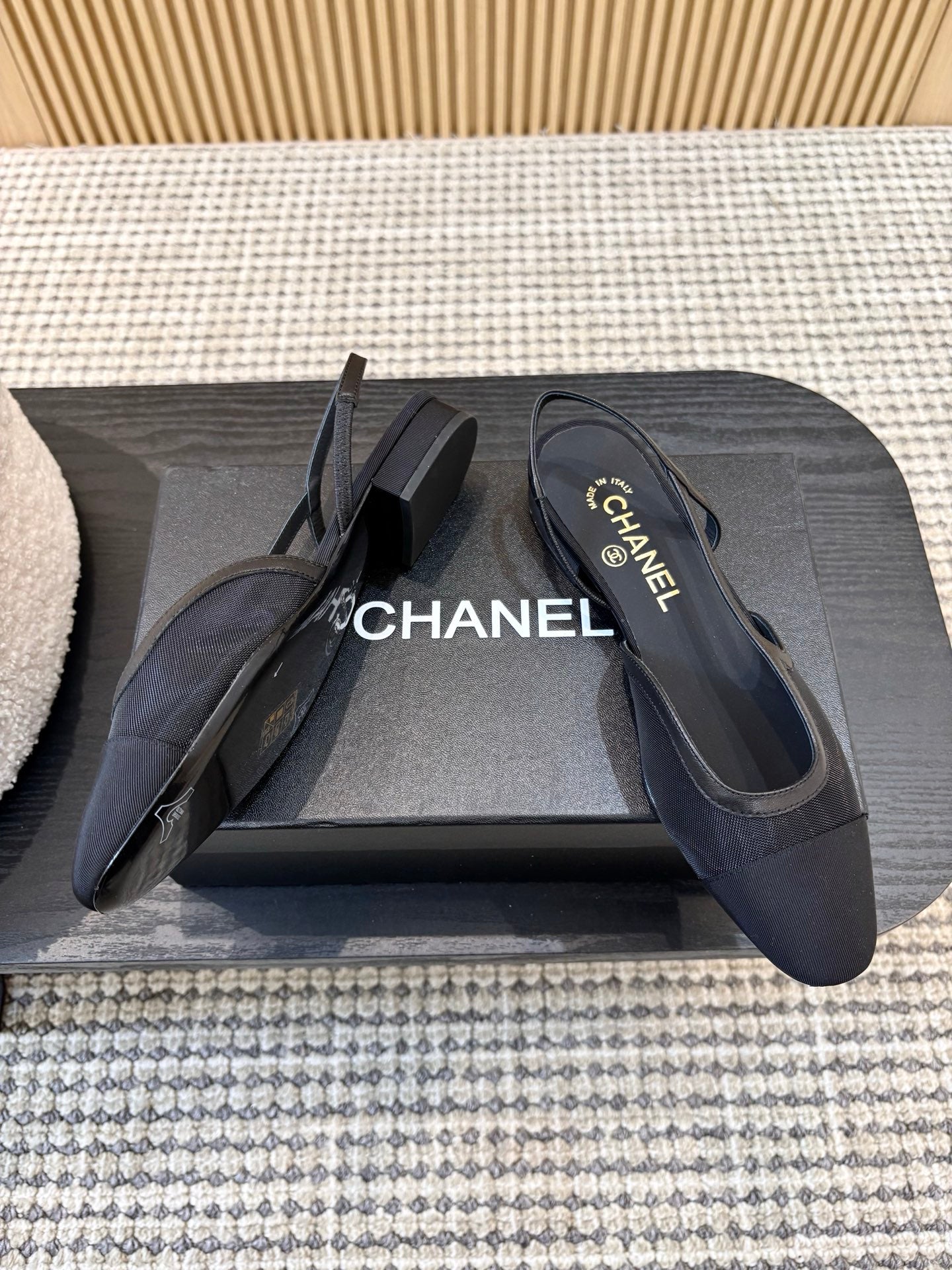 Жіночі зручні шкіряні сандалі Chanel Ballet