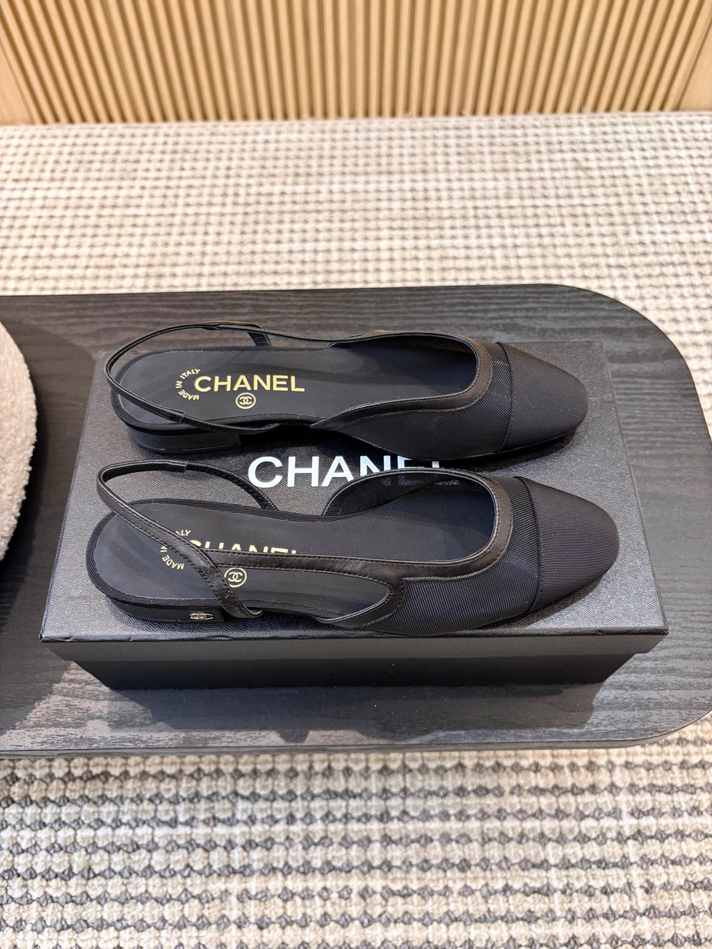 Жіночі зручні шкіряні сандалі Chanel Ballet