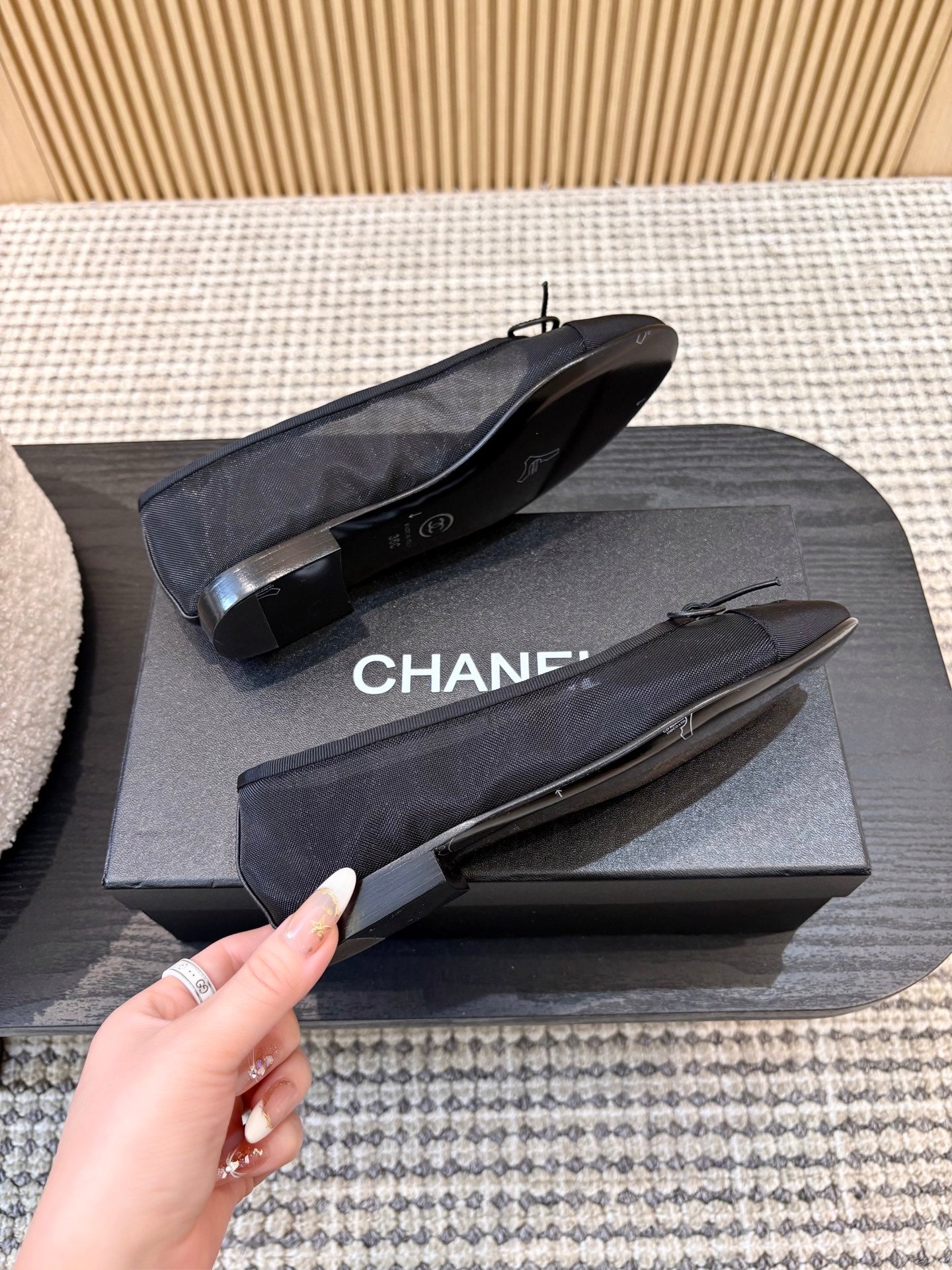 Жіночі зручні шкіряні сандалі Chanel Ballet