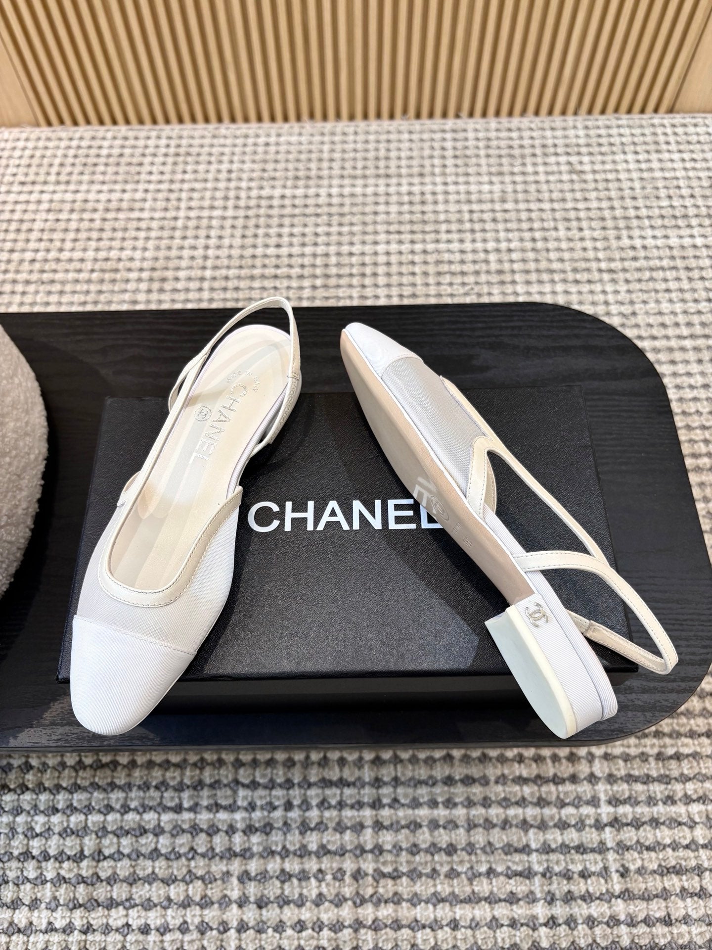 Жіночі зручні шкіряні сандалі Chanel Ballet