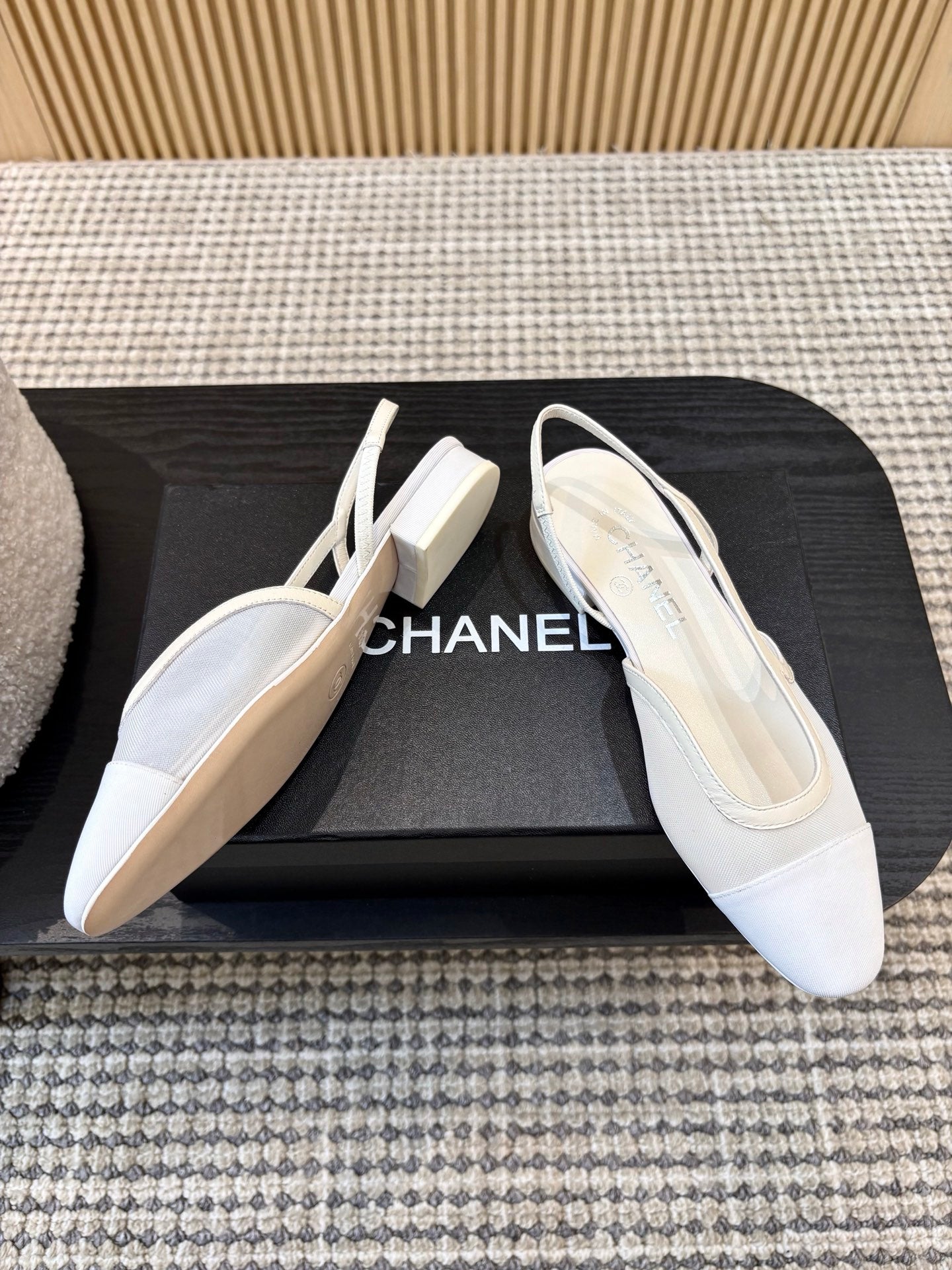 Жіночі зручні шкіряні сандалі Chanel Ballet