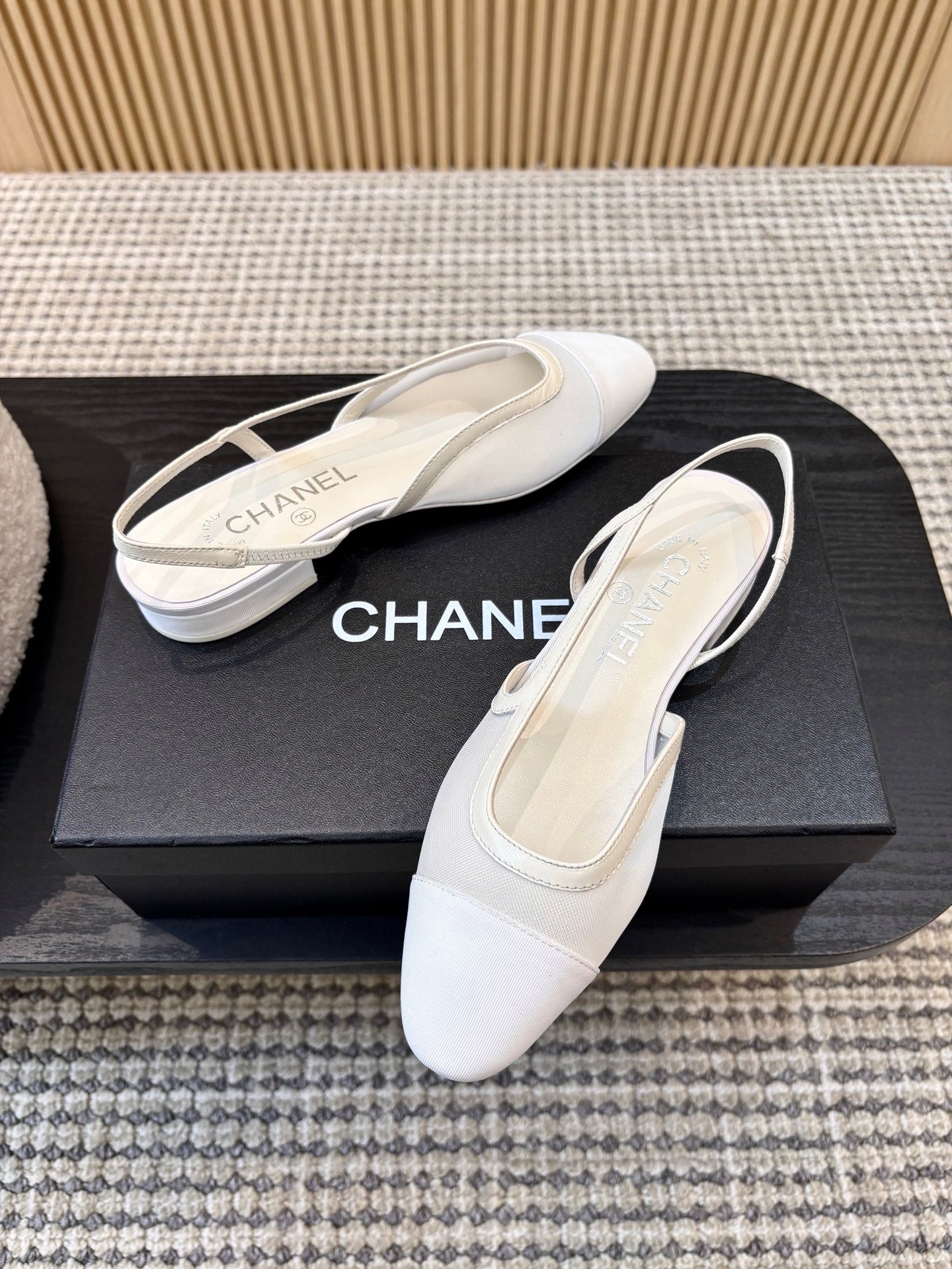 Жіночі зручні шкіряні сандалі Chanel Ballet