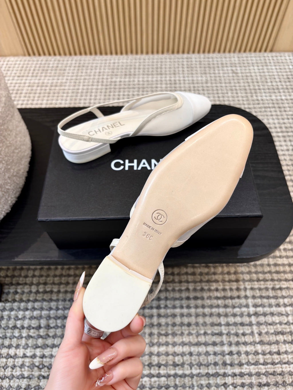 Жіночі зручні шкіряні сандалі Chanel Ballet