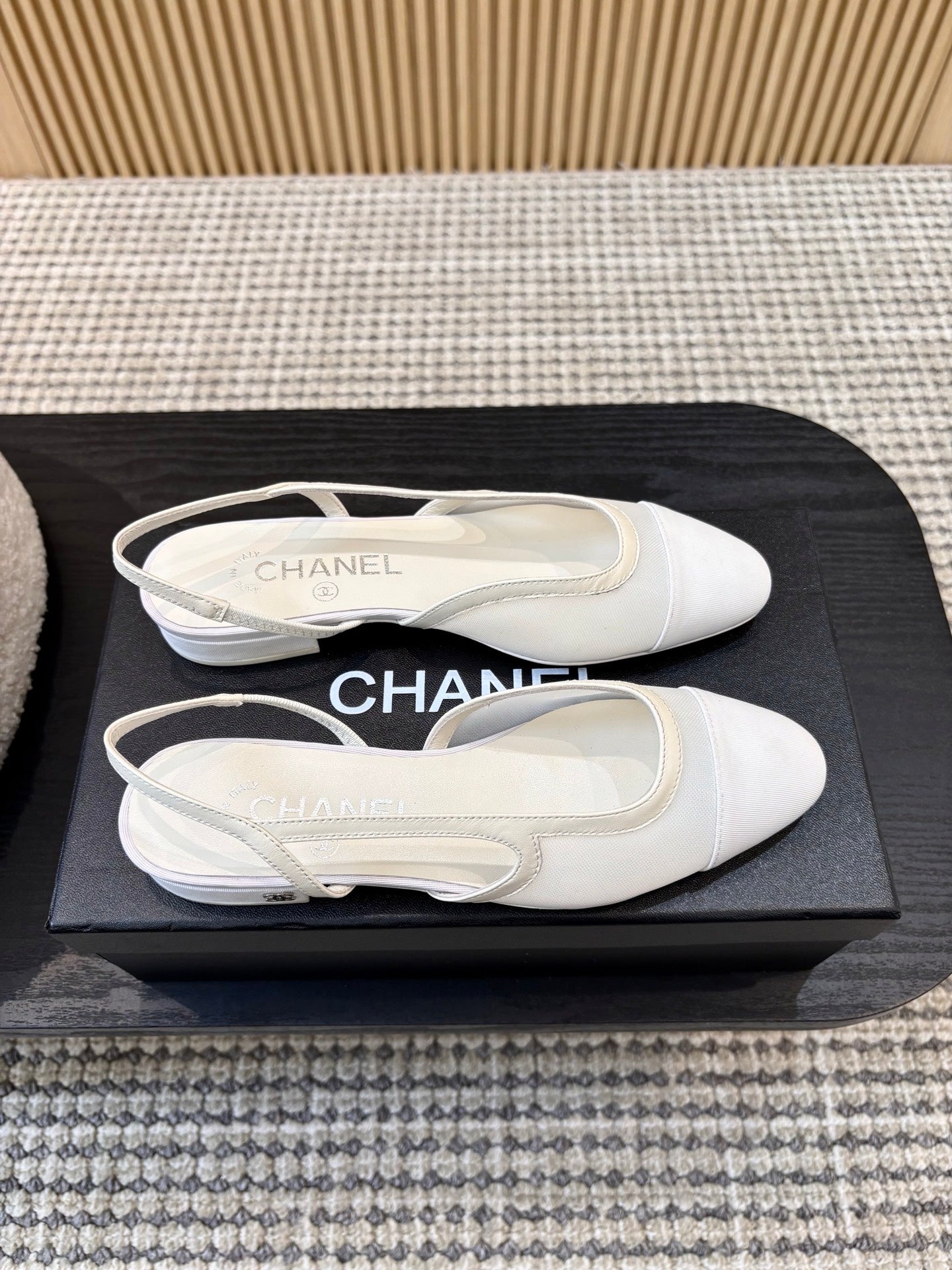 Жіночі зручні шкіряні сандалі Chanel Ballet