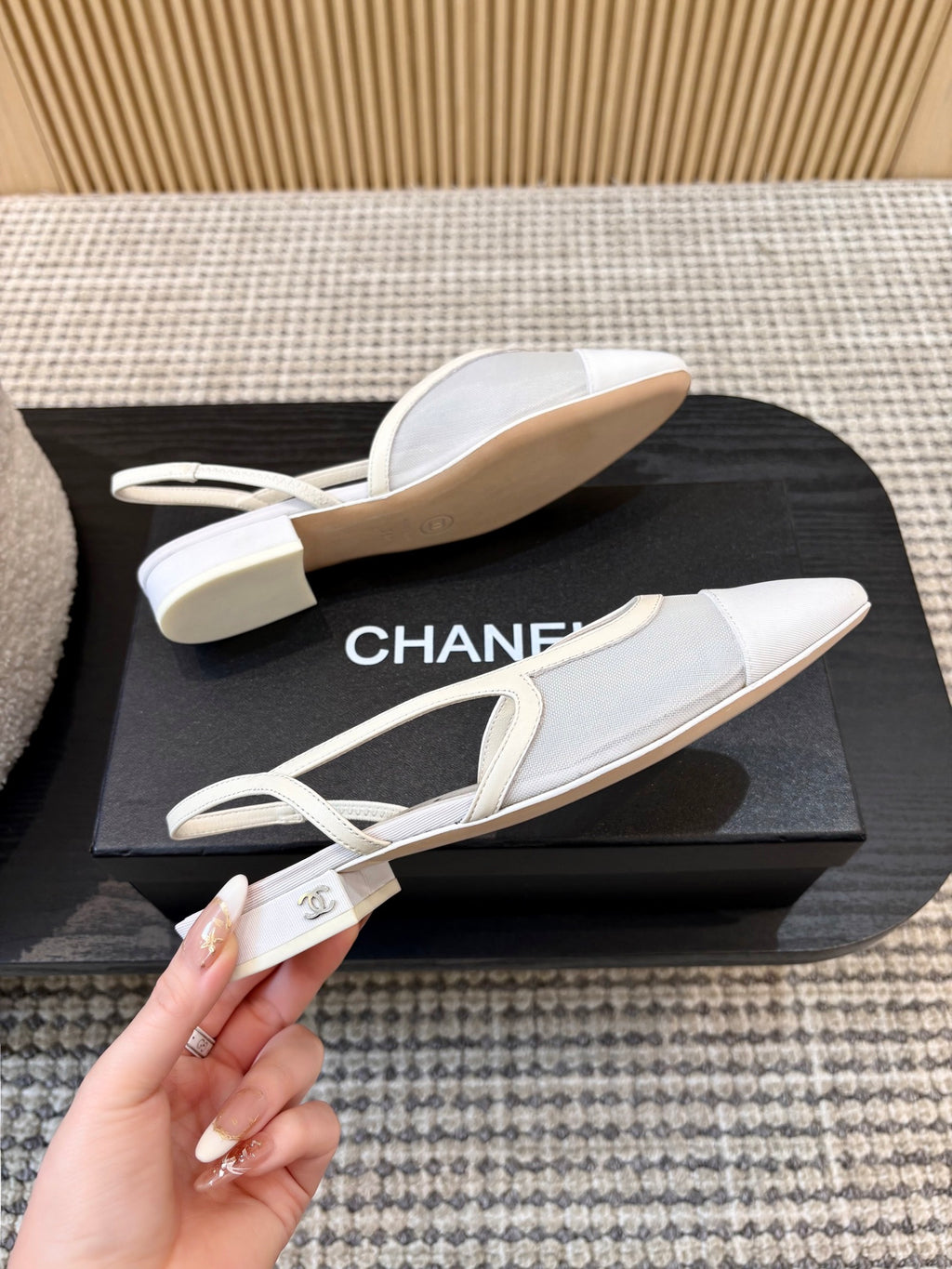 Жіночі зручні шкіряні сандалі Chanel Ballet