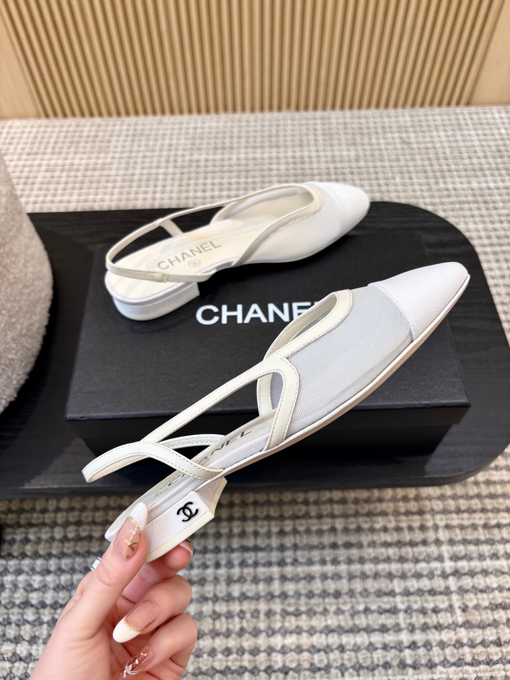 Жіночі зручні шкіряні сандалі Chanel Ballet