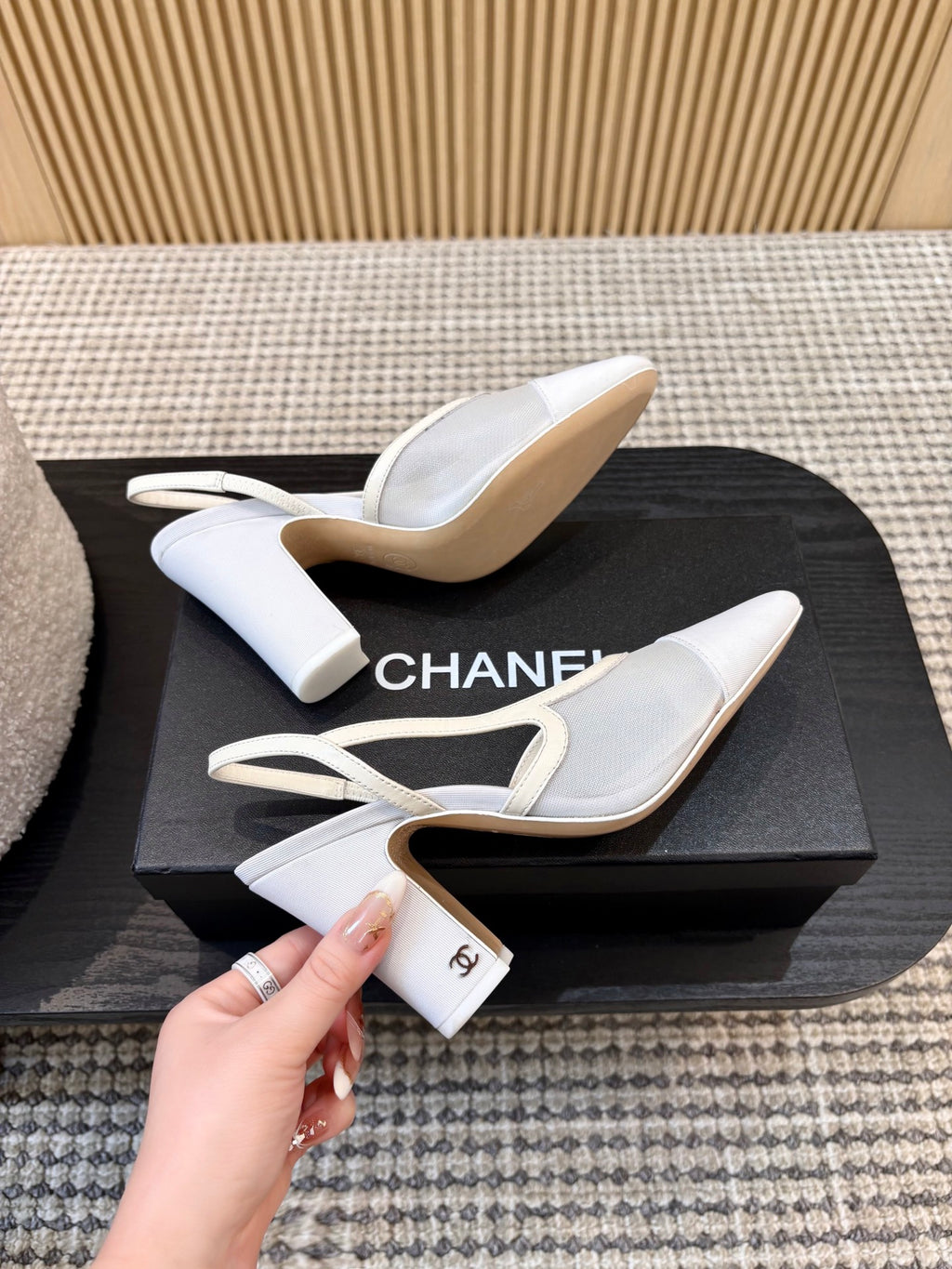 Жіночі зручні шкіряні сандалі Chanel Ballet