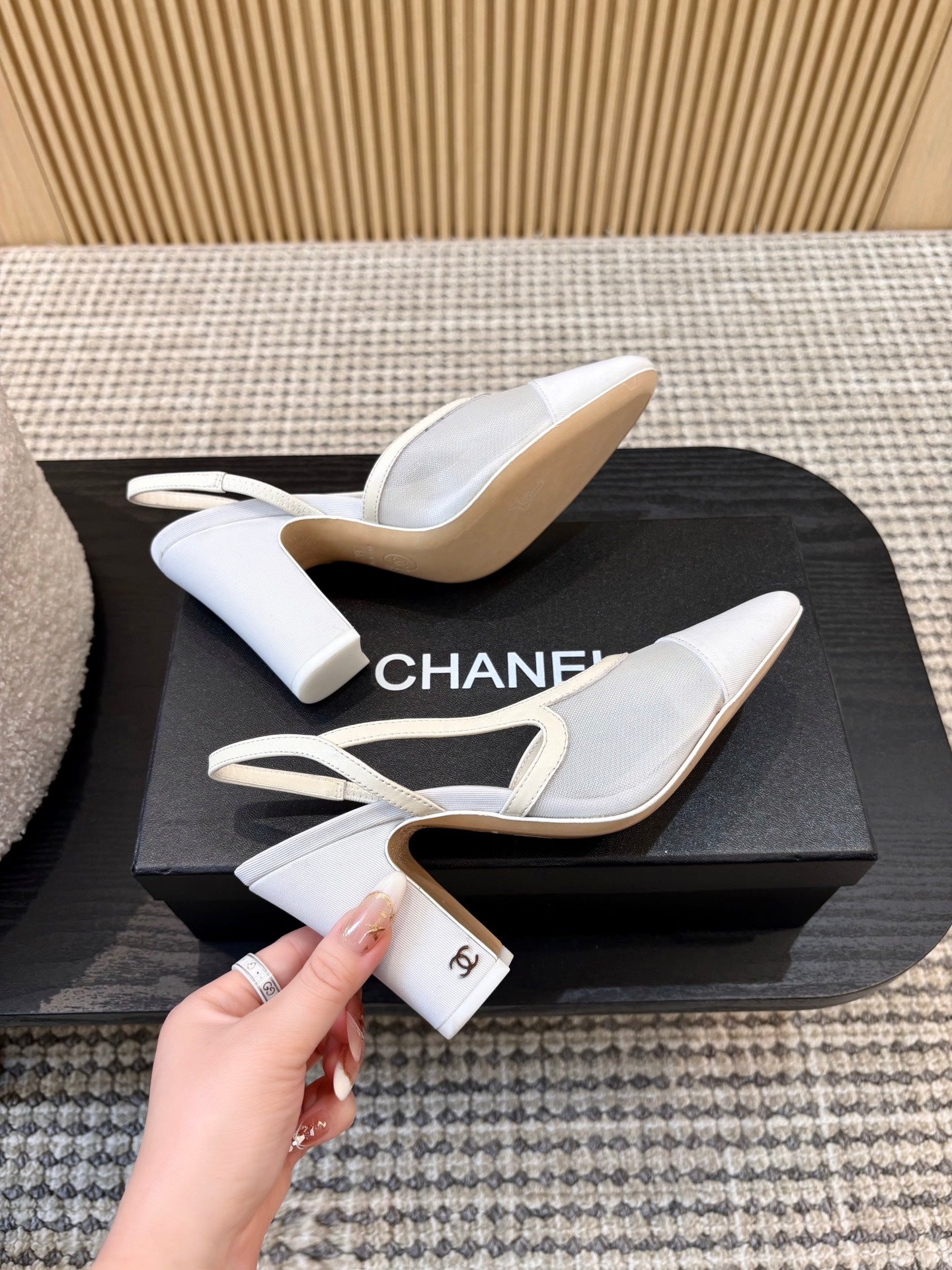 Жіночі зручні шкіряні сандалі Chanel Ballet