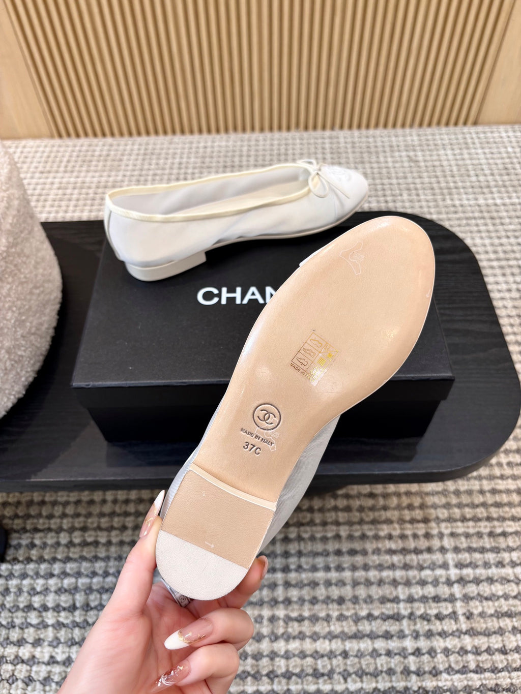 Жіночі зручні шкіряні сандалі Chanel Ballet