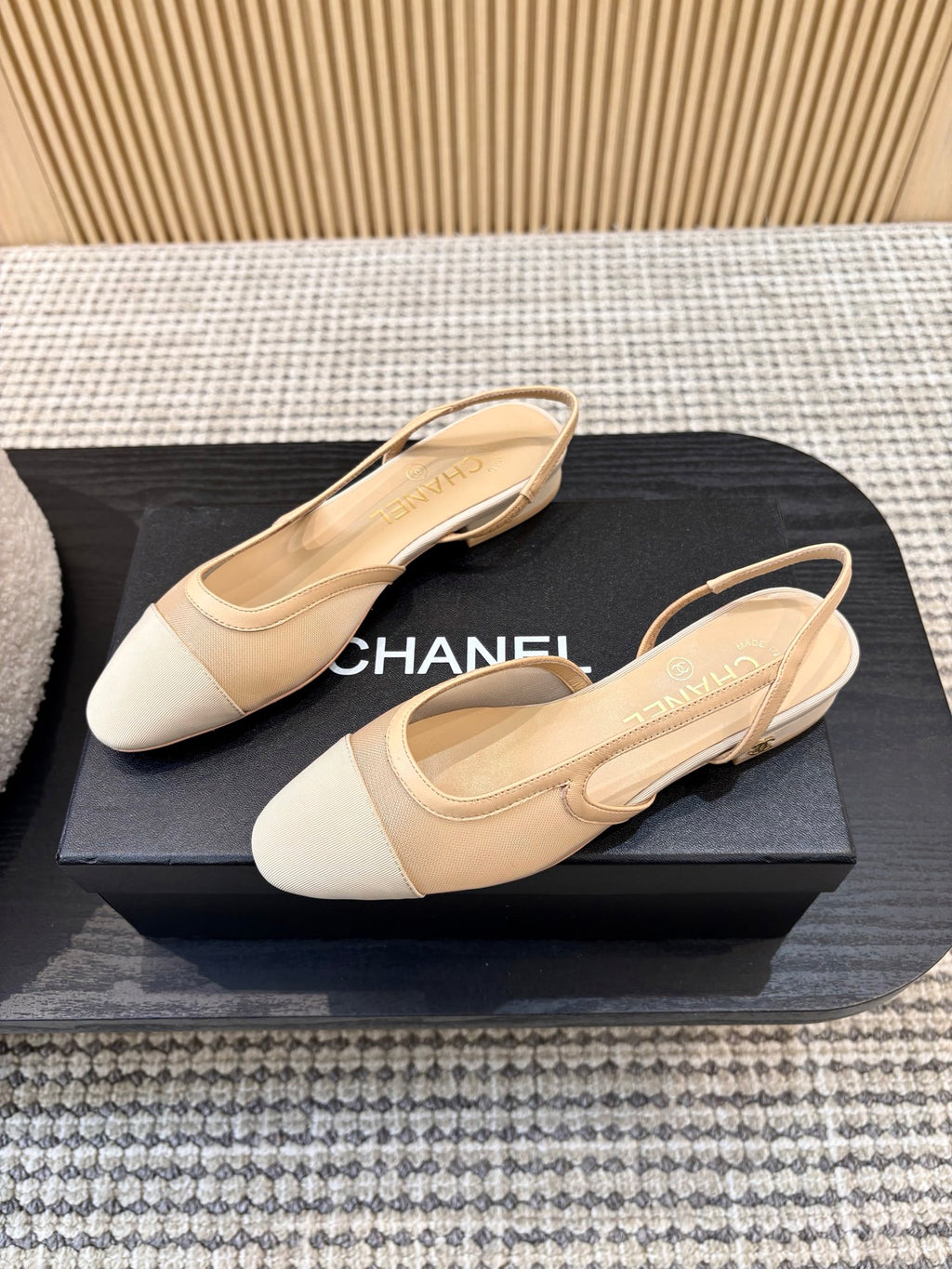 Жіночі зручні шкіряні сандалі Chanel Ballet
