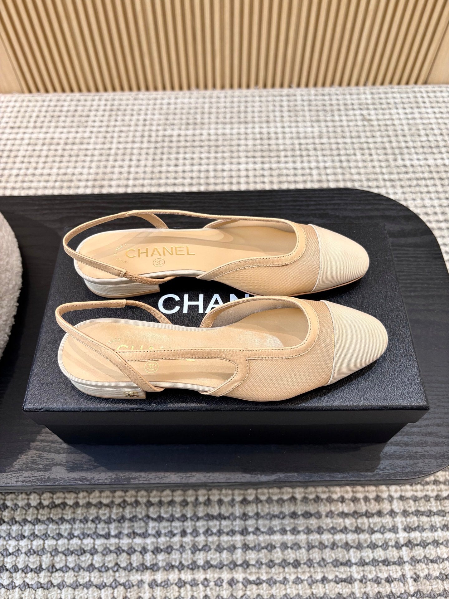 Жіночі зручні шкіряні сандалі Chanel Ballet