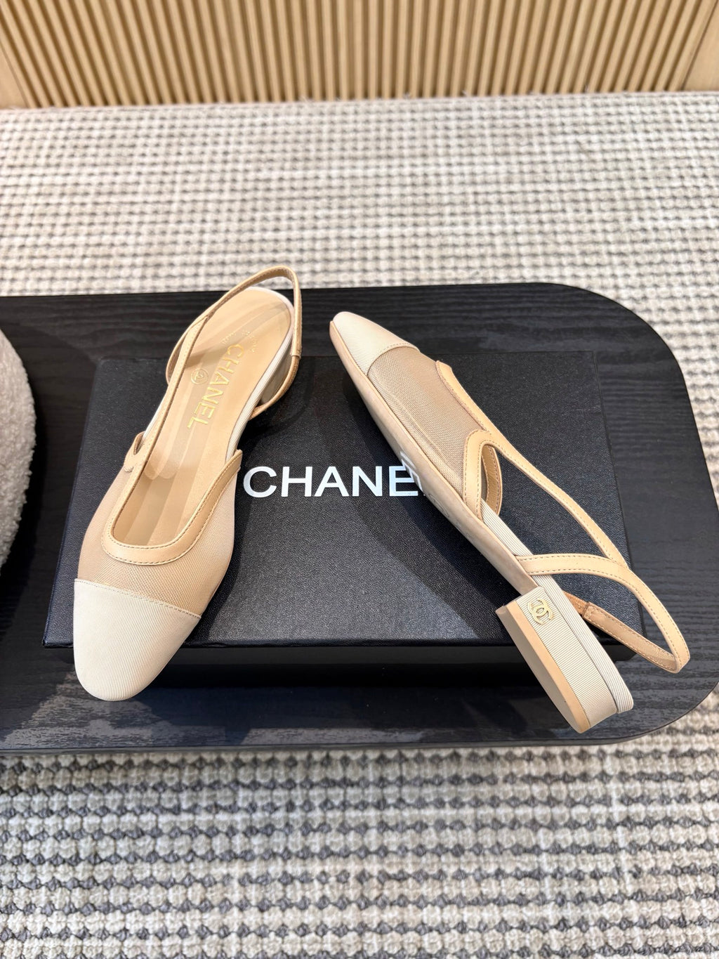 Жіночі зручні шкіряні сандалі Chanel Ballet