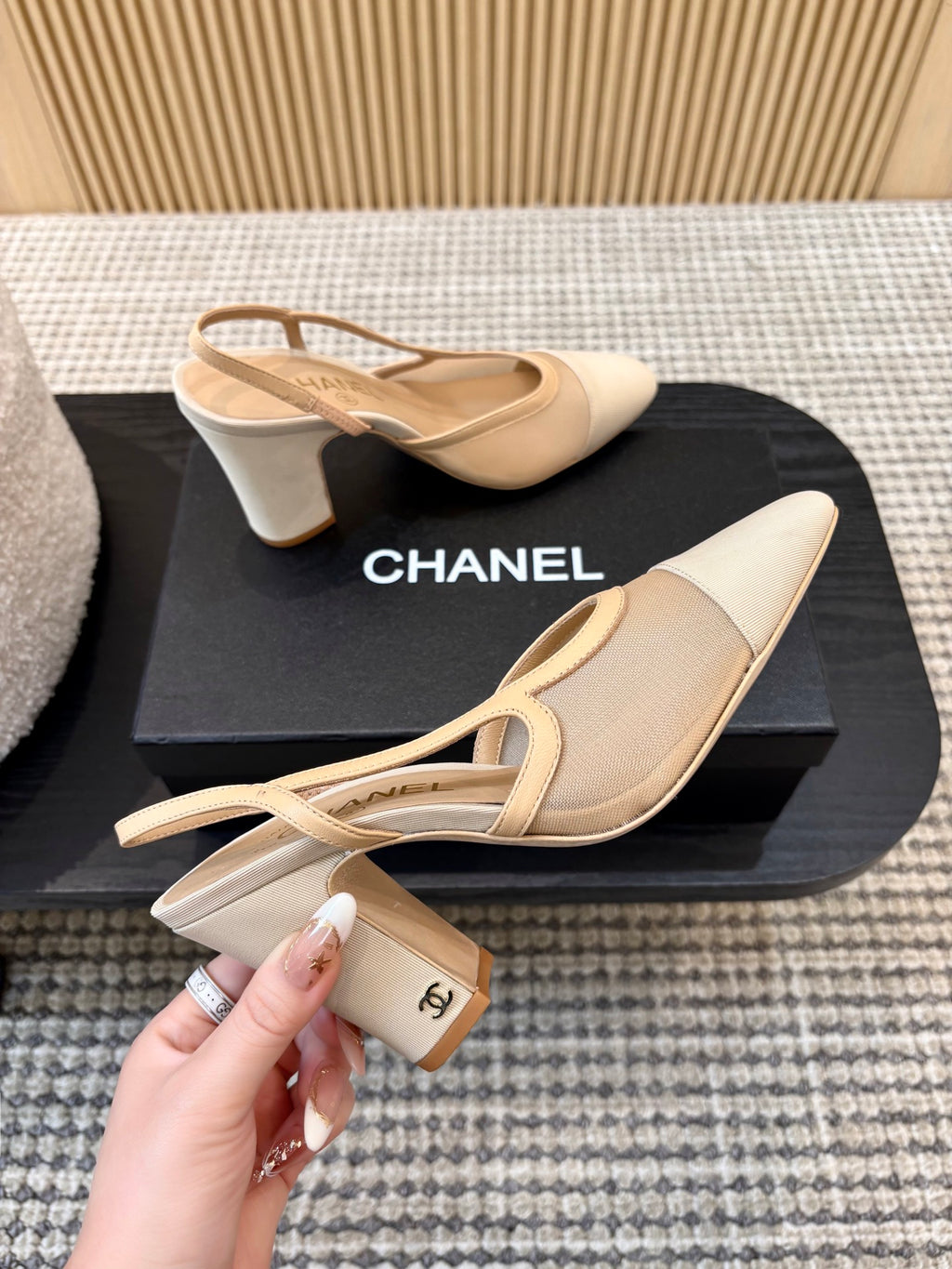 Жіночі зручні шкіряні сандалі Chanel Ballet