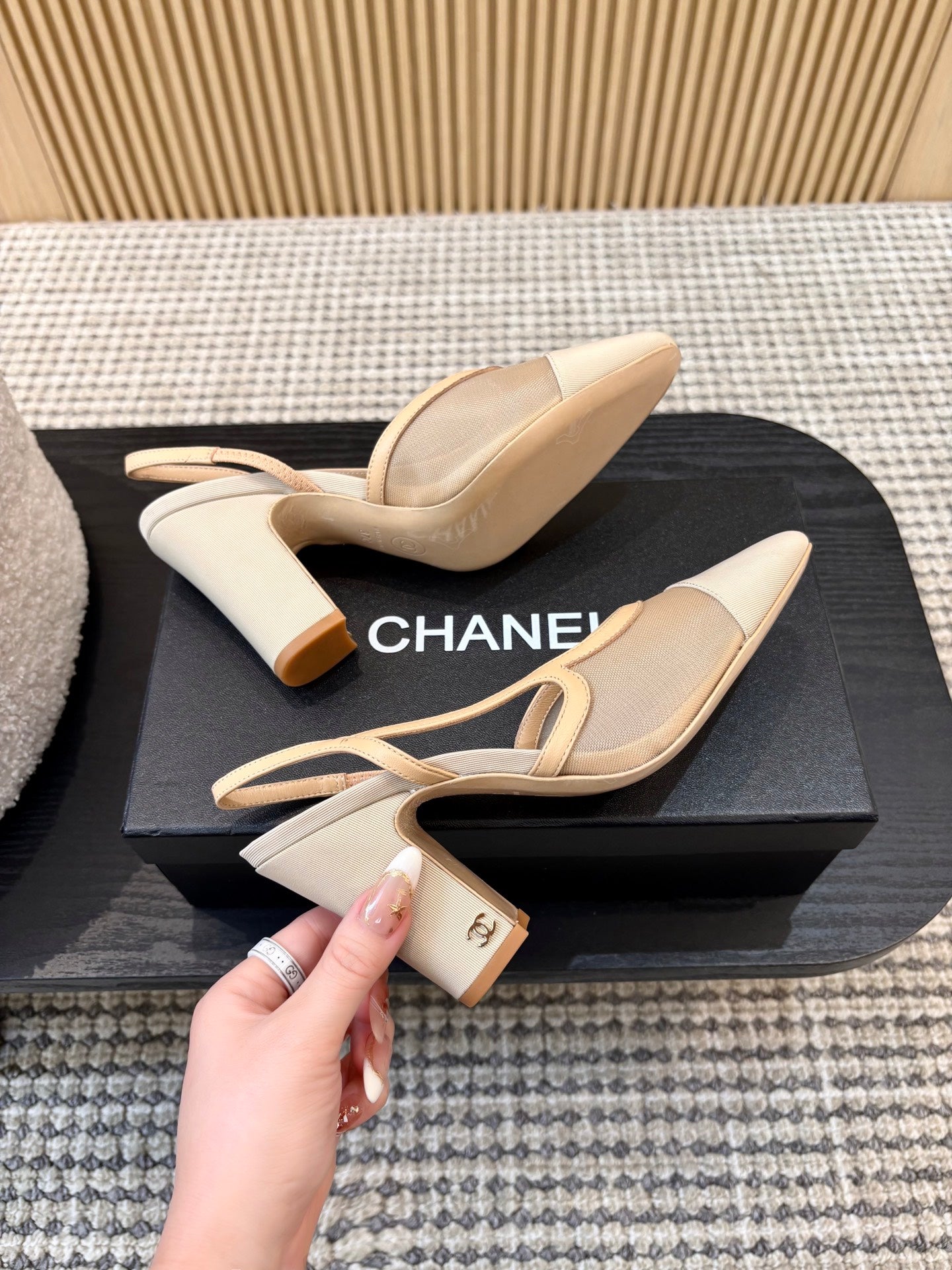 Жіночі зручні шкіряні сандалі Chanel Ballet