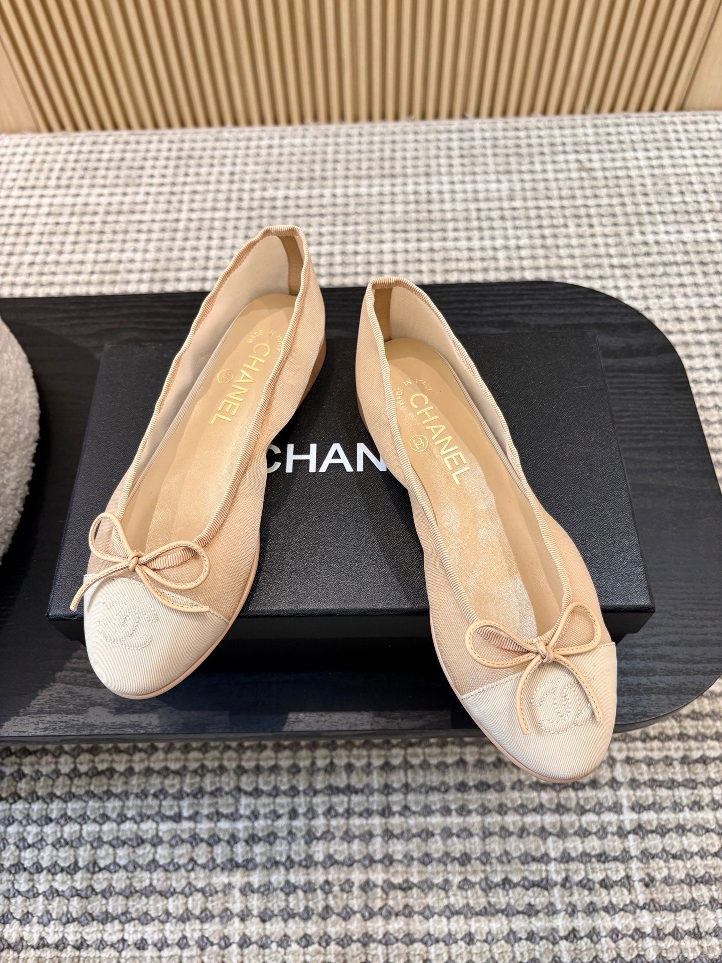Жіночі зручні шкіряні сандалі Chanel Ballet