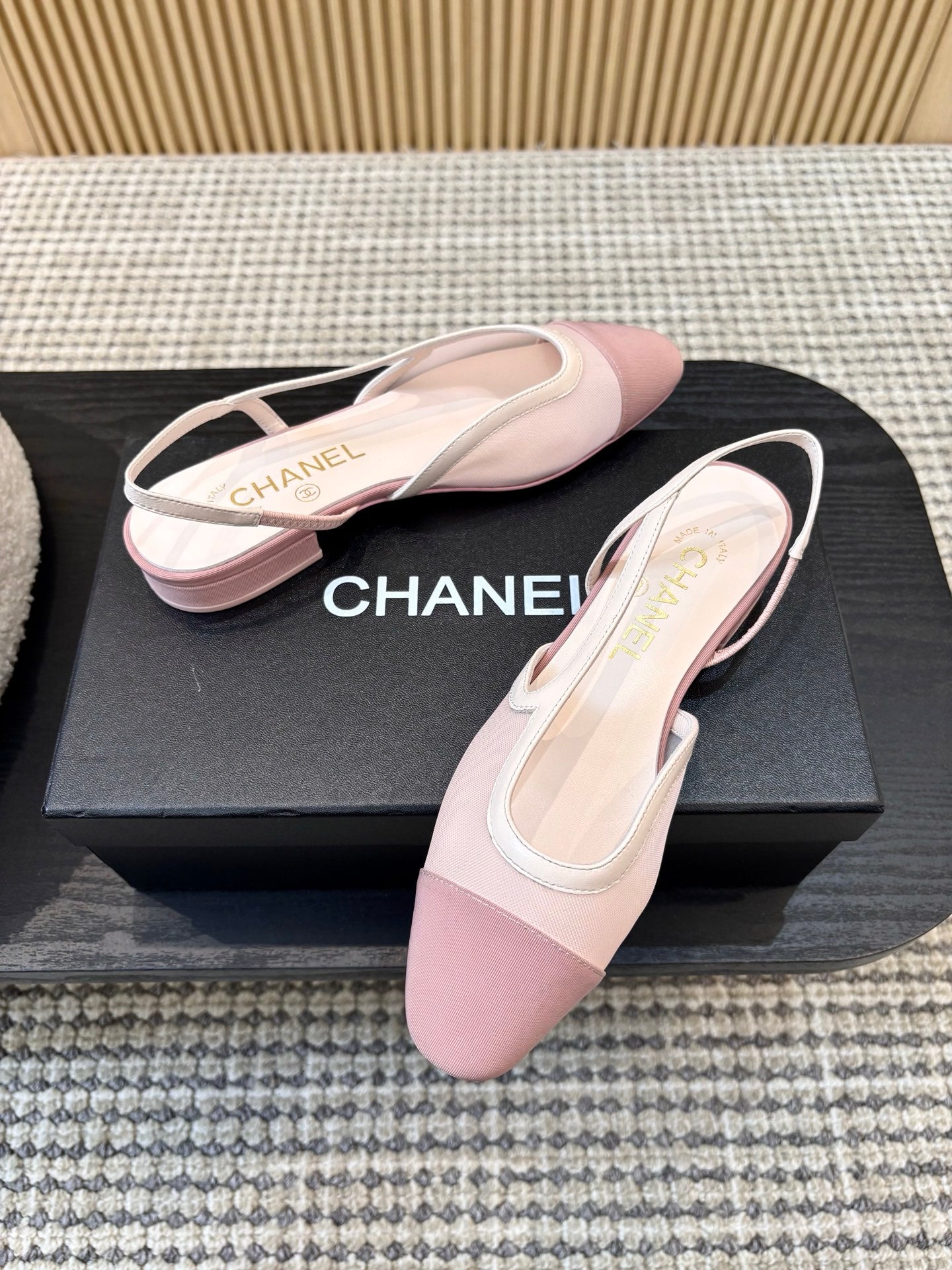 Жіночі зручні шкіряні сандалі Chanel Ballet