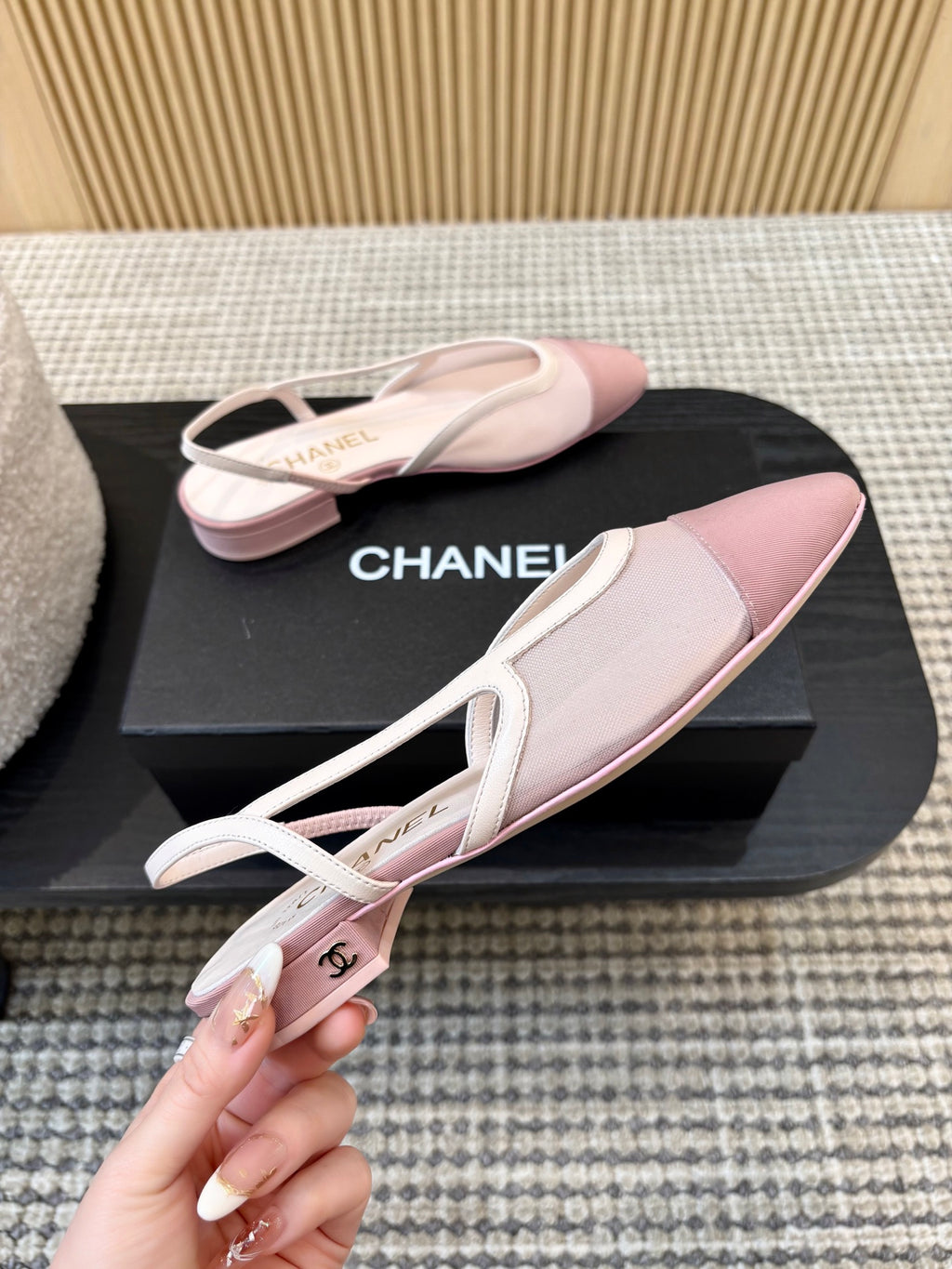 Жіночі зручні шкіряні сандалі Chanel Ballet