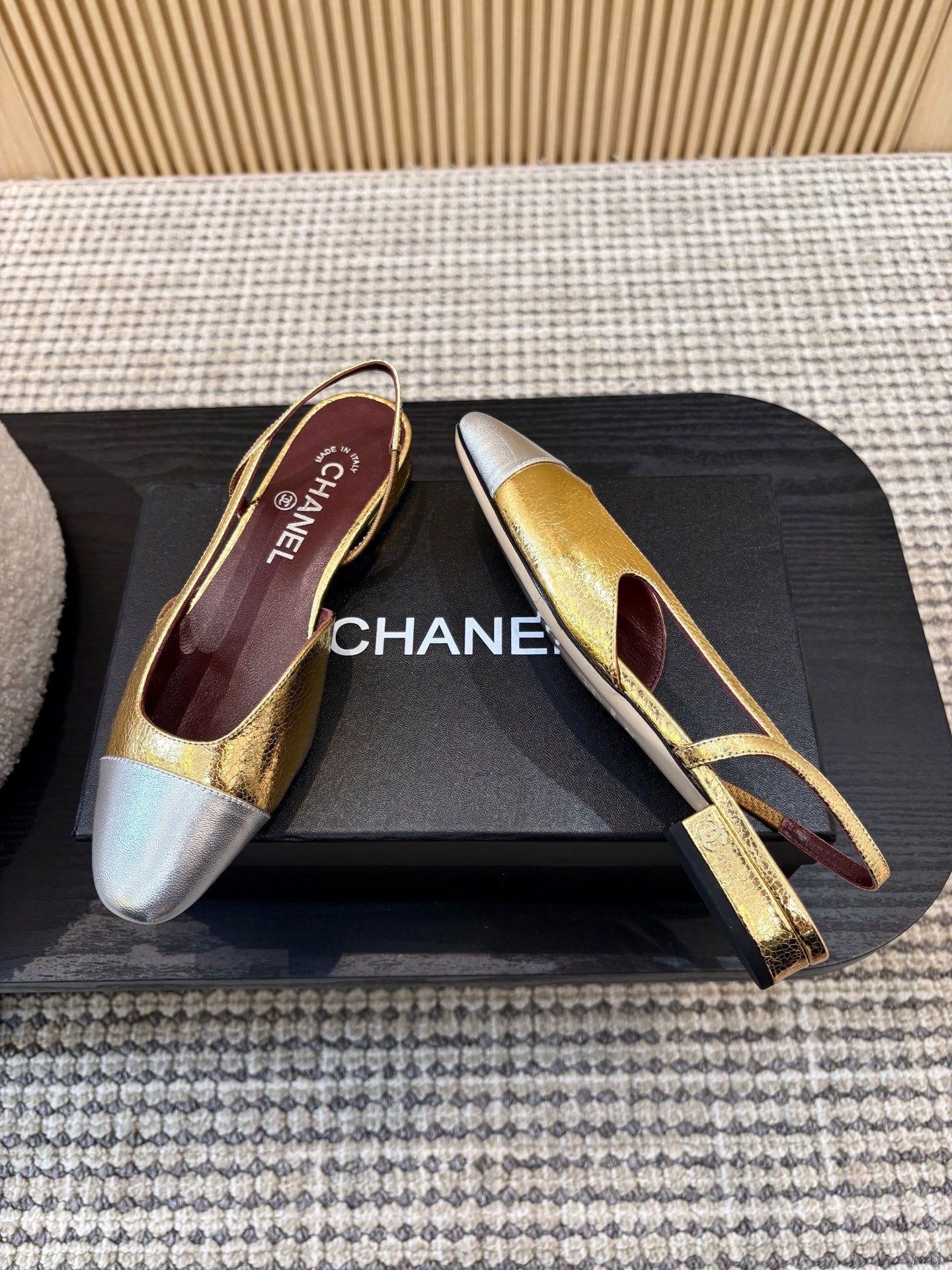 Жіночі зручні шкіряні сандалі Chanel Ballet