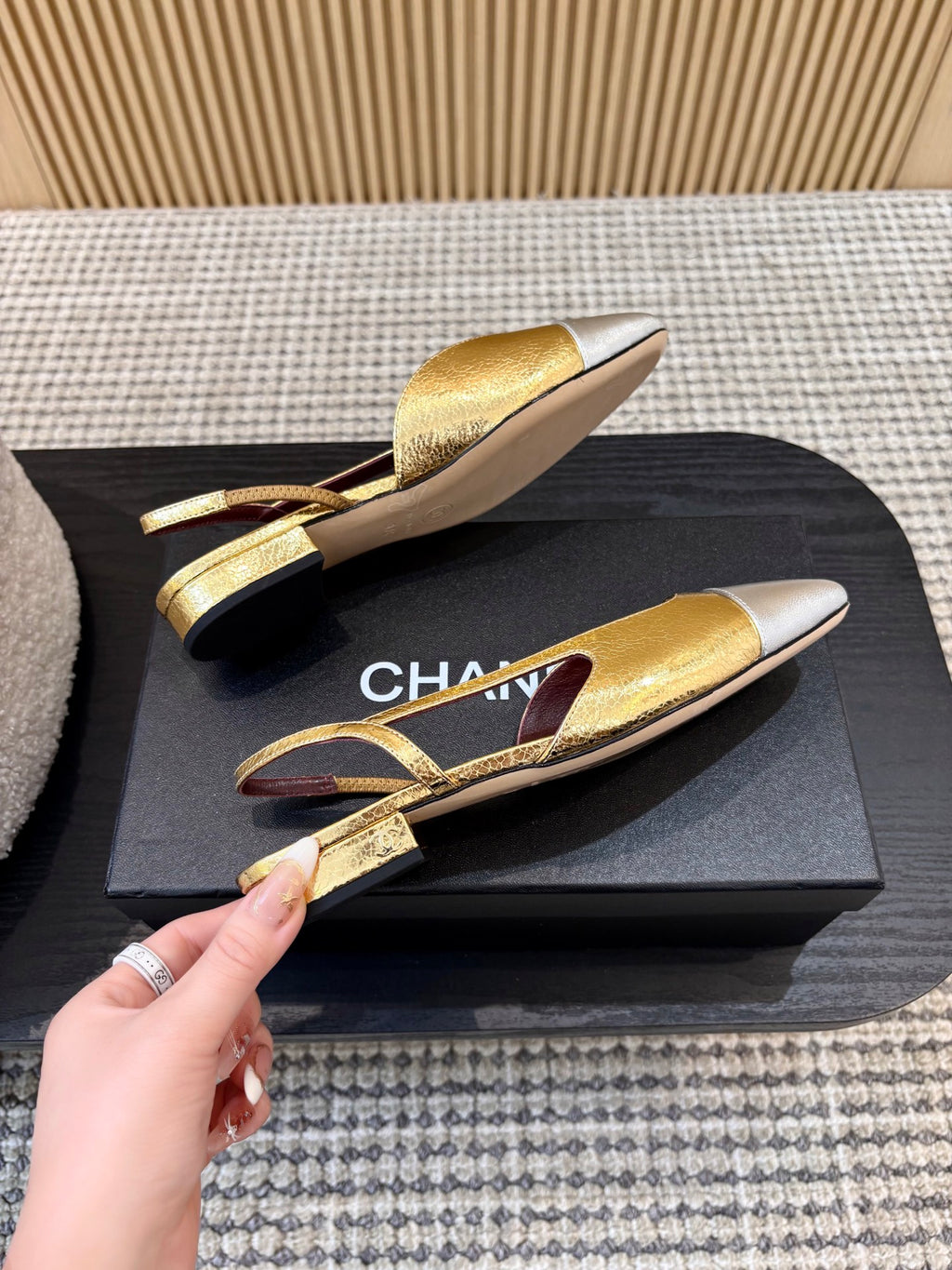 Жіночі зручні шкіряні сандалі Chanel Ballet