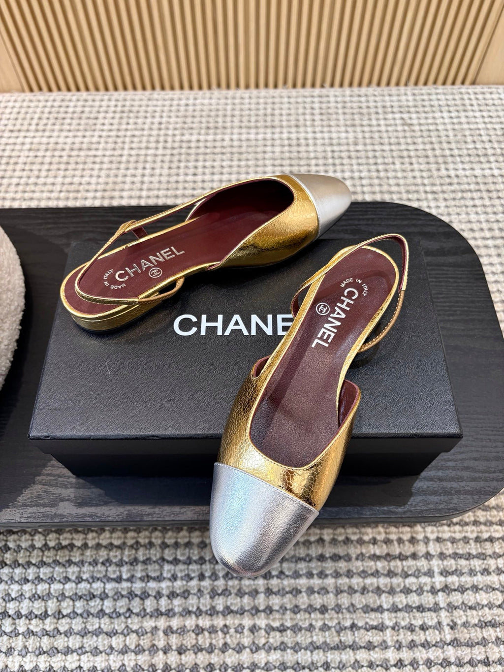 Жіночі зручні шкіряні сандалі Chanel Ballet