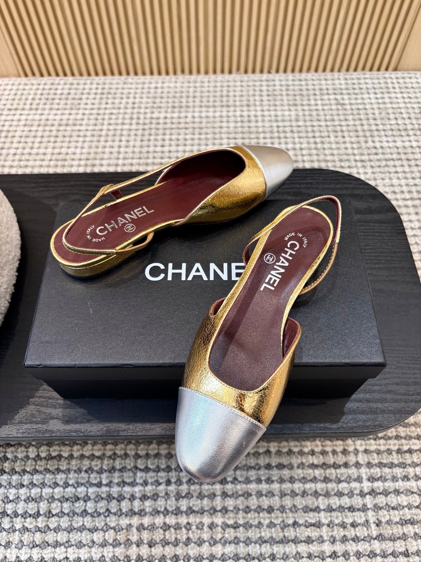 Жіночі зручні шкіряні сандалі Chanel Ballet