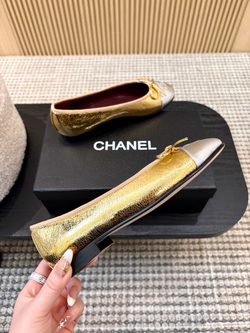 Жіночі зручні шкіряні сандалі Chanel Ballet