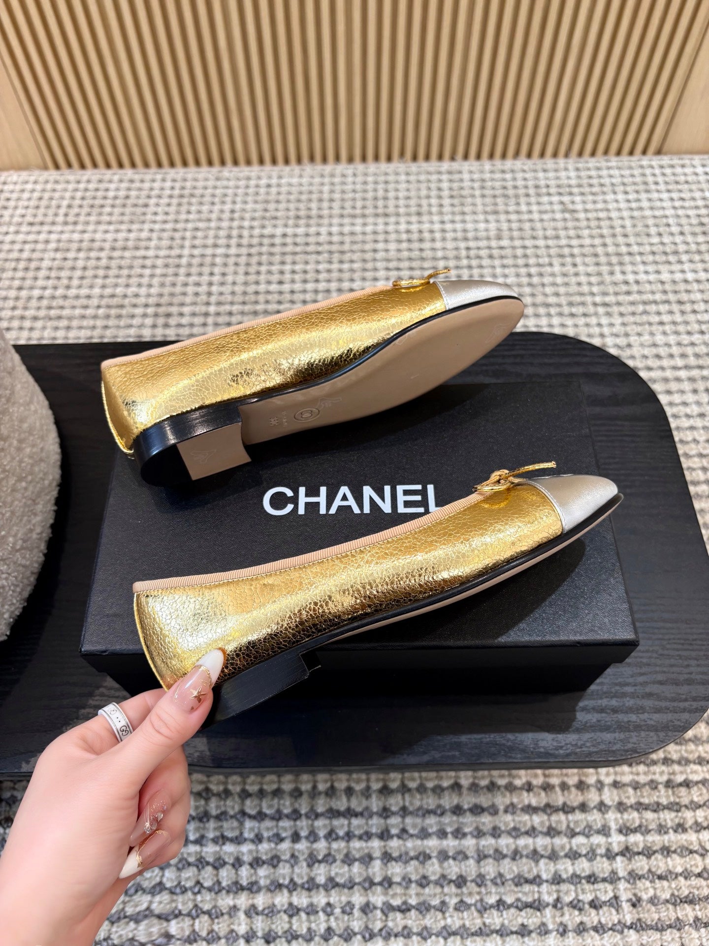 Жіночі зручні шкіряні сандалі Chanel Ballet