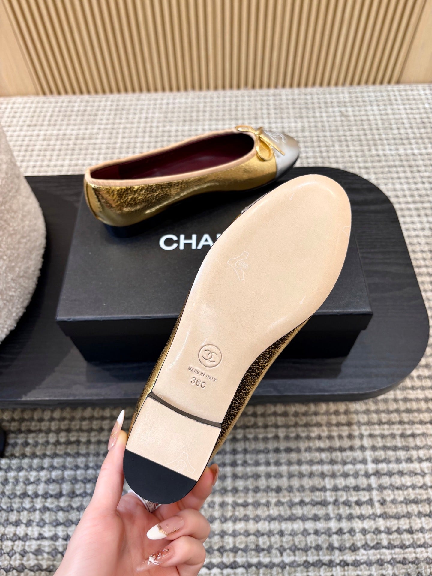 Жіночі зручні шкіряні сандалі Chanel Ballet