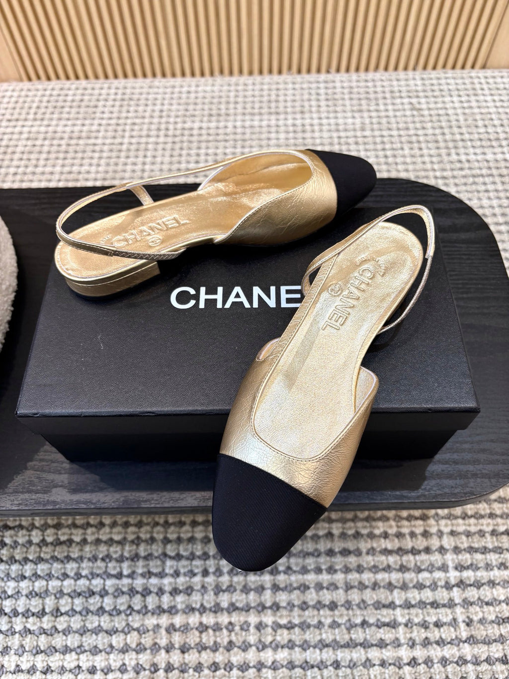 Жіночі зручні шкіряні сандалі Chanel Ballet